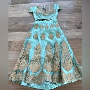 Indian lehenga eggshell blue- medium